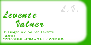 levente valner business card